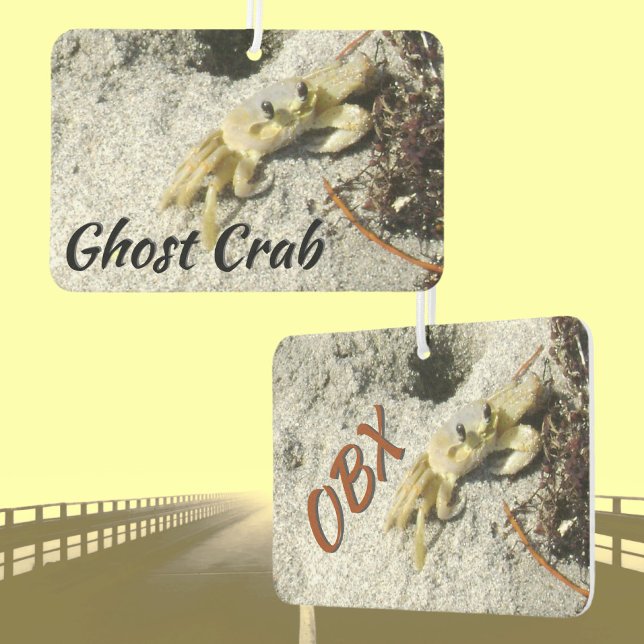 Ghost Crab OBX Outer Banks NC Photographic Car Air Freshener (Creator Uploaded)