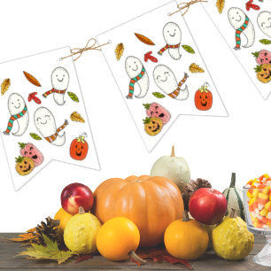 Ghost Cute Halloween Party Bunting
