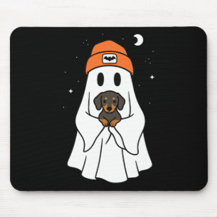 Ghost Dachshund Doxie Animal Lover Halloween Beeni Mouse Pad