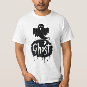 Ghost – Dark Horror Dripping Text Art T-Shirt