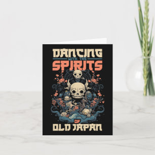 Ghost Demon Dancing With Spirit Of Old Japan Yokai Card