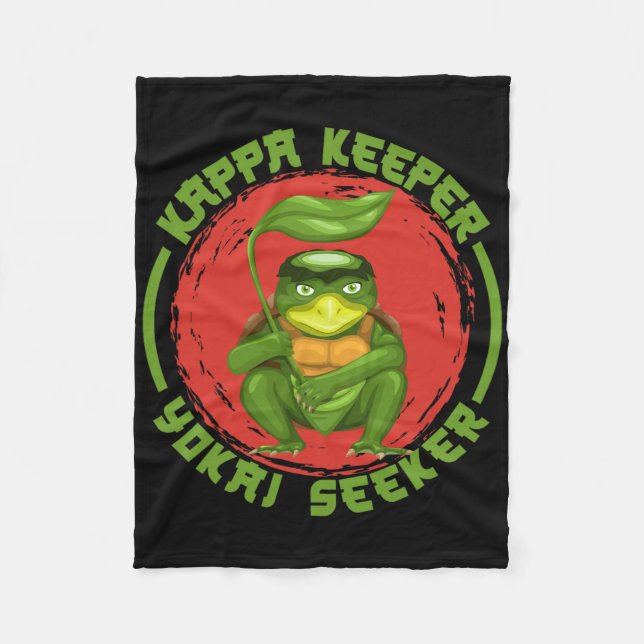 Ghost Demon Kappa Keeper Seeker Monster Trickster  Fleece Blanket (Front)