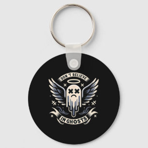 Ghost Design Cute Ghost Halloween Spooky Season Key Ring