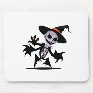 Ghost Devil In Halloween Sticker Mouse Pad