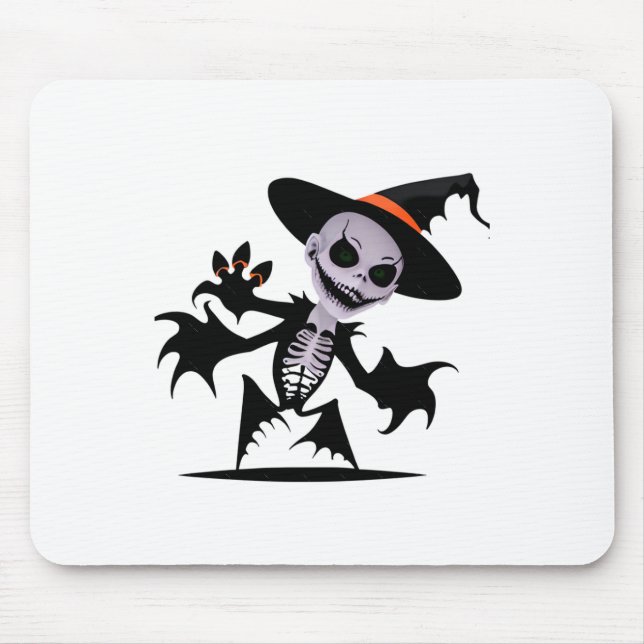Ghost Devil In Halloween Sticker  Mouse Pad (Front)