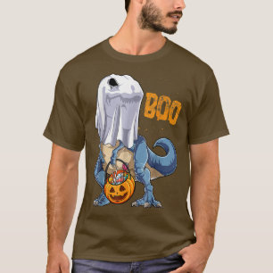 Ghost Dinosaur T re Funny Boo Halloween Gifts Men T-Shirt