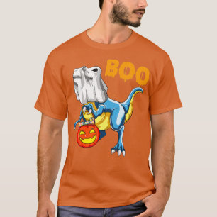 Ghost Dinosaur T rex Funny Boo Halloween Gifts Men T-Shirt