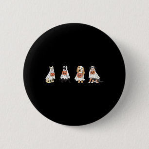 Ghost Dog Halloween Cute 6 Cm Round Badge