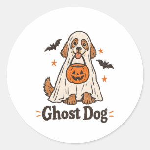 Ghost Dog Halloween Sticker Halloween Dog Mum