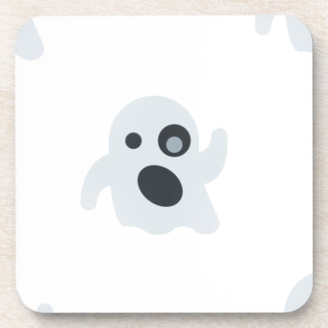ghost emoji coaster (Front)
