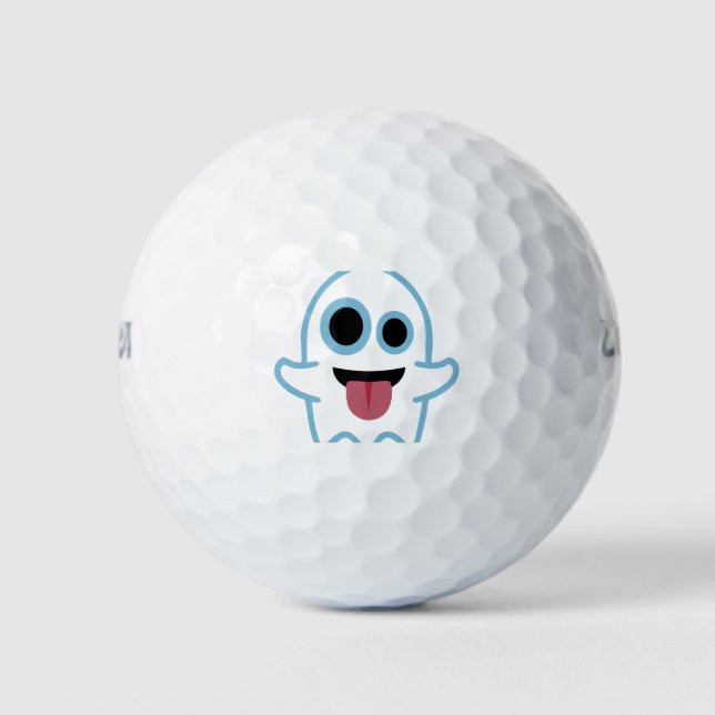 Ghost Emoji Golf Balls (Front)