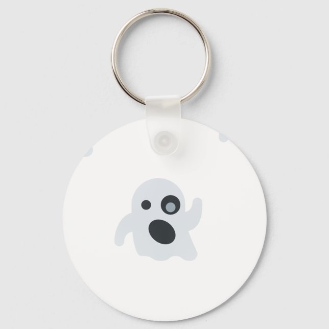 ghost emoji key ring (Front)