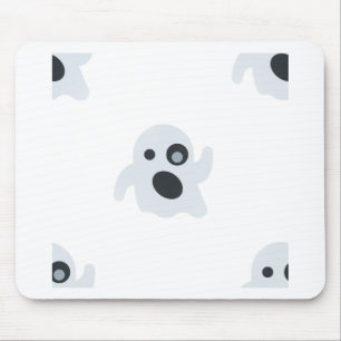 ghost emoji mouse pad