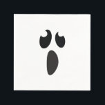 Ghost Face Halloween Party Trick or Treat Napkin<br><div class="desc">Customise with any text for any event. Matching items available.</div>