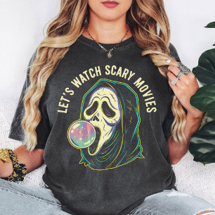 Ghost Face Let's Watch Scary Movies Bubblegum T-Shirt