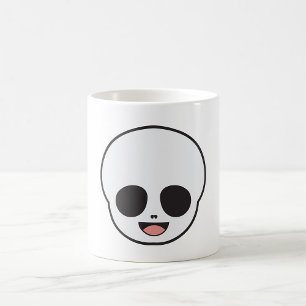 Ghost Face Skeleton Chibi Pastel Goth Halloween Coffee Mug