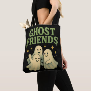 Ghost Friends - Black Tote Bag