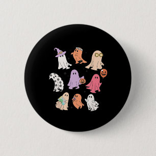 Ghost Friends Halloween AAC SLP Squad Speech Langu 6 Cm Round Badge