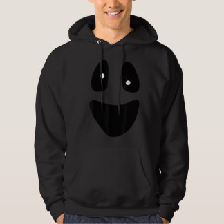 Ghost - Funny Scary Face Lazy Halloween Costume Hoodie
