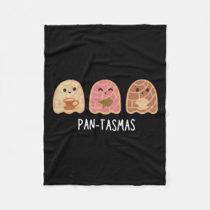 Ghost Funny Spooky Conchas Mexican Ghost 1 Fleece Blanket