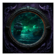 Ghost Galleon Beneath the Haunted Stars