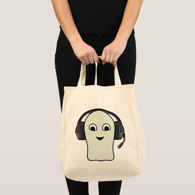 Ghost Gamer Headset Tote Bag (Front (Product))