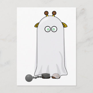 Ghost Giraffe with Chains Postcard