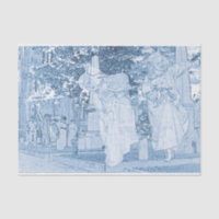 Ghost Girls Escaping Cemetery vintage Art Photo