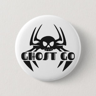 Ghost Go Spooky Season 6 Cm Round Badge
