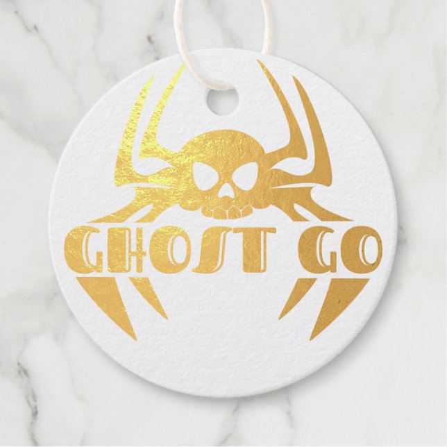 Ghost Go Spooky Season Favour Tags (Front)