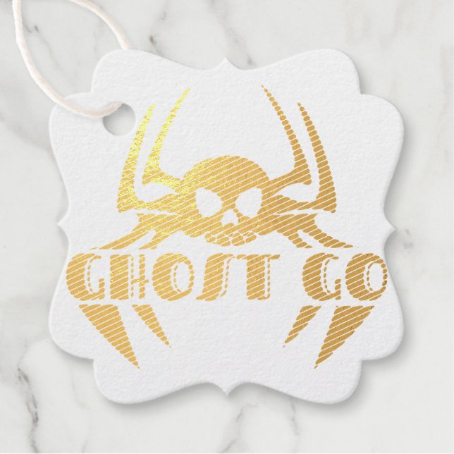 Ghost Go Spooky Season Favour Tags (Front)