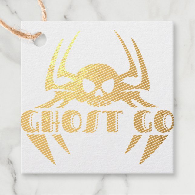 Ghost Go Spooky Season Favour Tags (Front)