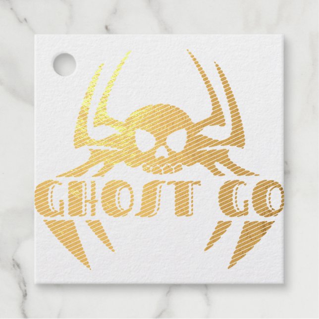 Ghost Go Spooky Season Favour Tags (Front)