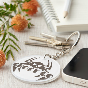Ghost Go Spooky Season Key Ring