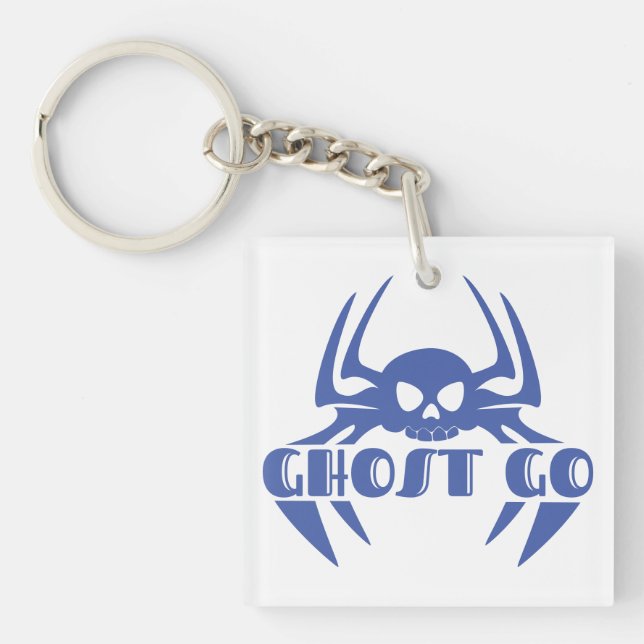 Ghost Go Spooky Season Key Ring (Front)