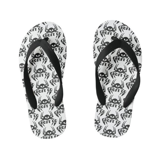 Ghost Go Spooky Season Kid's Jandals (Footbed)