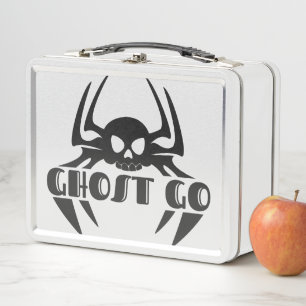 Ghost Go Spooky Season Metal Lunch Box
