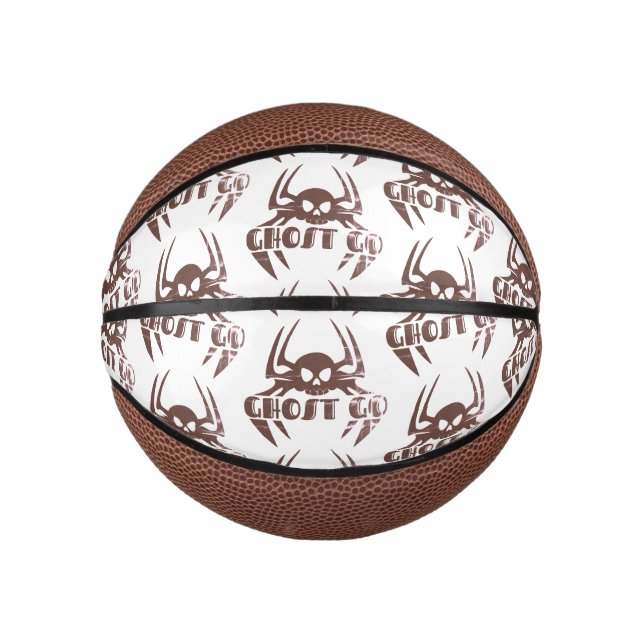 Ghost Go Spooky Season Mini Basketball (Front)