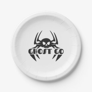 Ghost Go Spooky Season Paper Plate