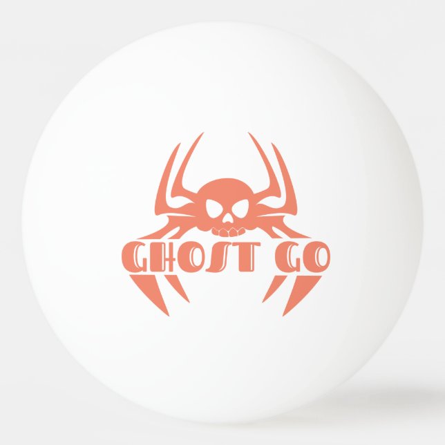 Ghost Go Spooky Season Ping Pong Ball (Front)