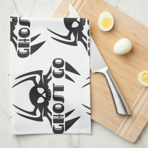 Ghost Go Spooky Season Tea Towel