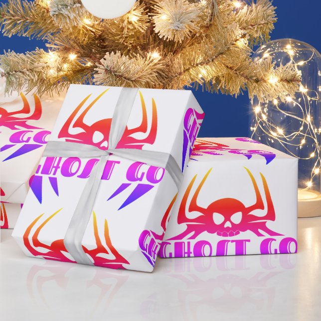 Ghost Go Spooky Season Wrapping Paper (Holidays)