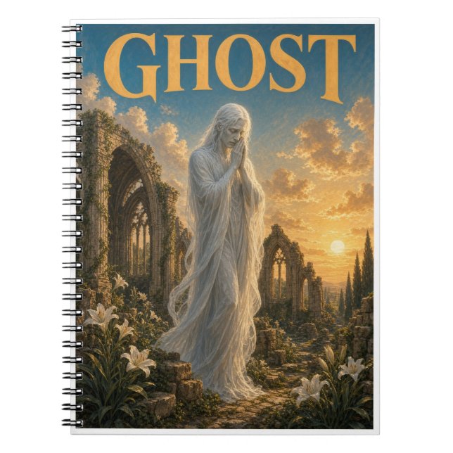 Ghost, Gothic Fantasy Monster Notebook (Front)