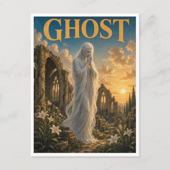 Ghost, Gothic Fantasy Monster Postcard (Front)