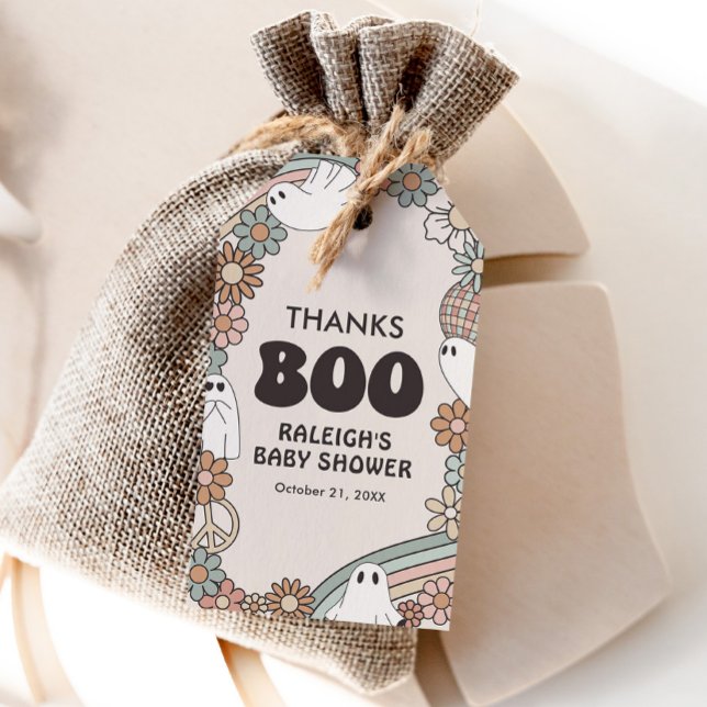 Ghost Halloween Baby Shower Favour Tag (Creator Uploaded)