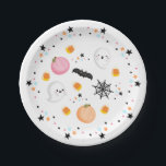 Ghost Halloween Birthday Pink Spooktacular  Paper Plate<br><div class="desc">Our Cute Ghost Halloween Birthday Pink Spooktacular Party Plates are Perfect For Your  Little Boo's Halloween Themed Birthday Party!</div>