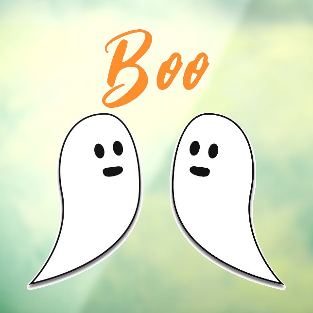 Ghost Halloween black white orange boo (Sheet 3)