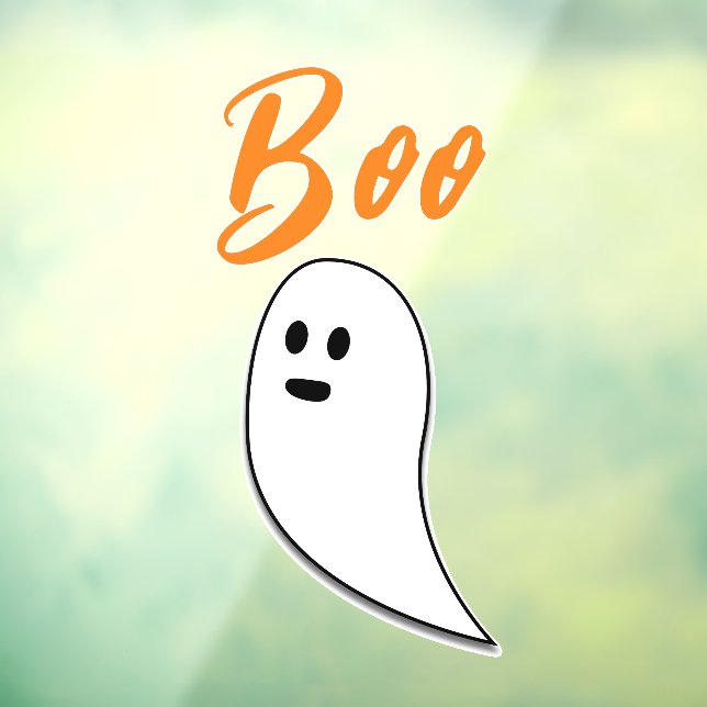 Ghost Halloween black white orange boo (Sheet 3)