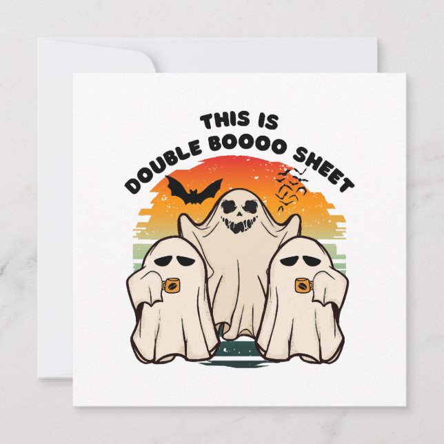 Ghost Halloween Costume Funny Boo (Front)