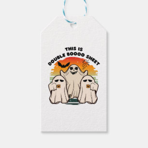 Ghost Halloween Costume Funny Boo Gift Tags